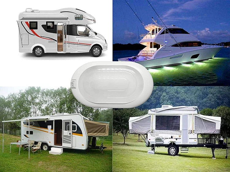 RV Ceiling Lights with On-Off Switch application RV Ceiling Lights with On-Off Switch application
