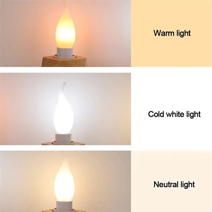 Flame Tip Candle Light Bulbs 2