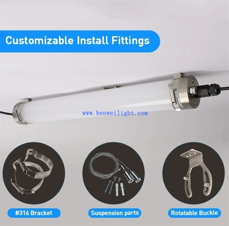 IP69K 1200mm 36w dirije ekleraj pou bèf letye