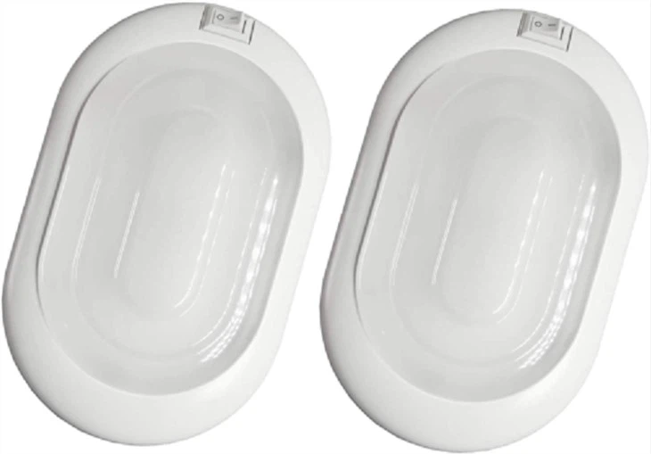 Limyè plafon RV ak switch On-Off