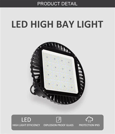 100w UFO High Bay limyè pou ekleraj faktori depo