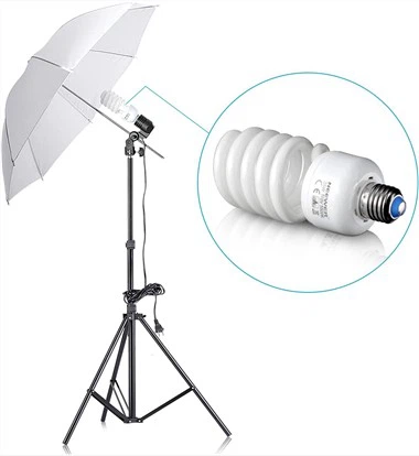 105W 5500K CFL lajounen pou Fotografi