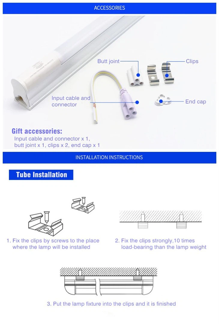 T5 Motion sensor LED tube Light 4