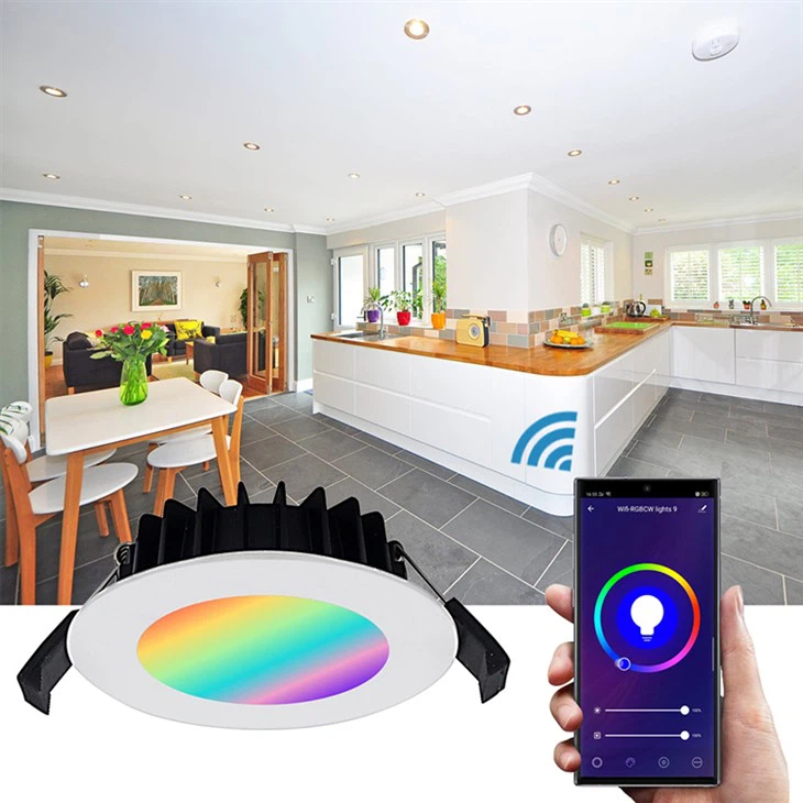 24W Smart Multi Color Dimmable RGB Round LED Panel Light