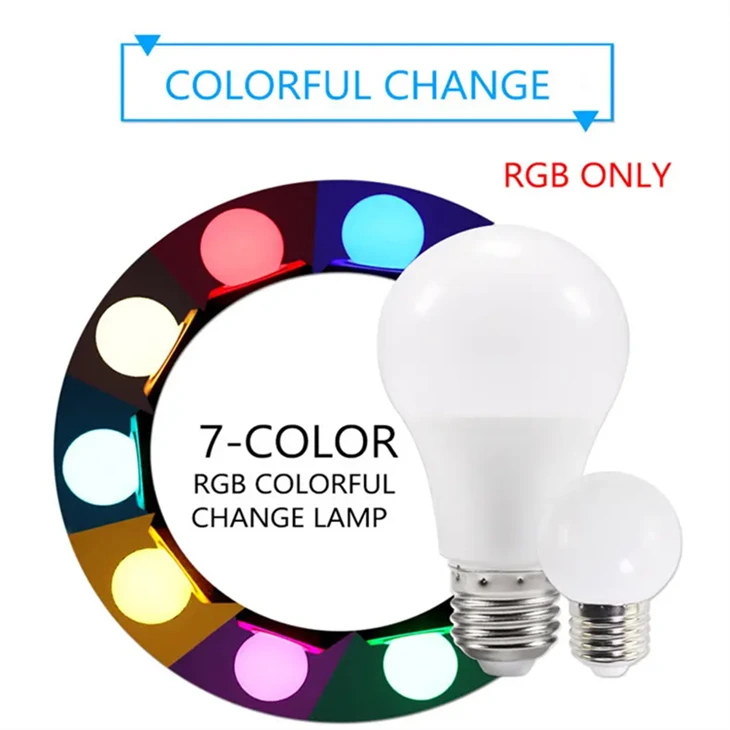 LED color-changing light bulb, 820LM dimmable E26 10W RGBW price