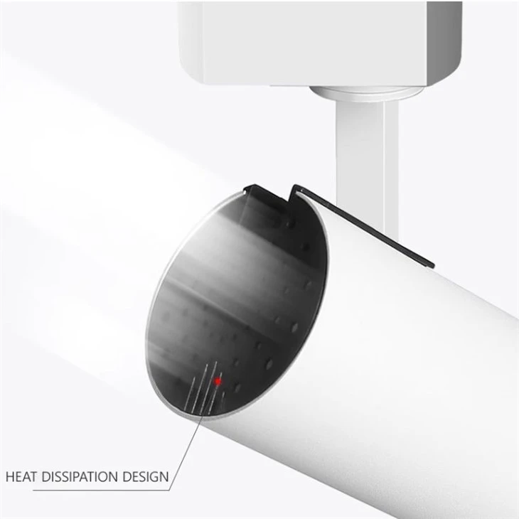 Modern COB Black White LED Track Lights for Home Office Aluminum Movable Spot light factory