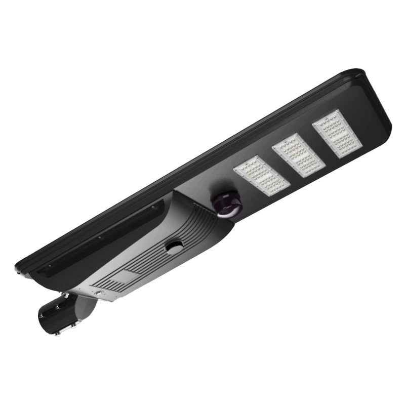 30W 40W 60W 80W 100W 120W Solè Integrated Street Limyè ki ap dirije Solè Street Limyè Deyò IP65 ki enpèmeyab ak Mouvman Sensor Remote Control