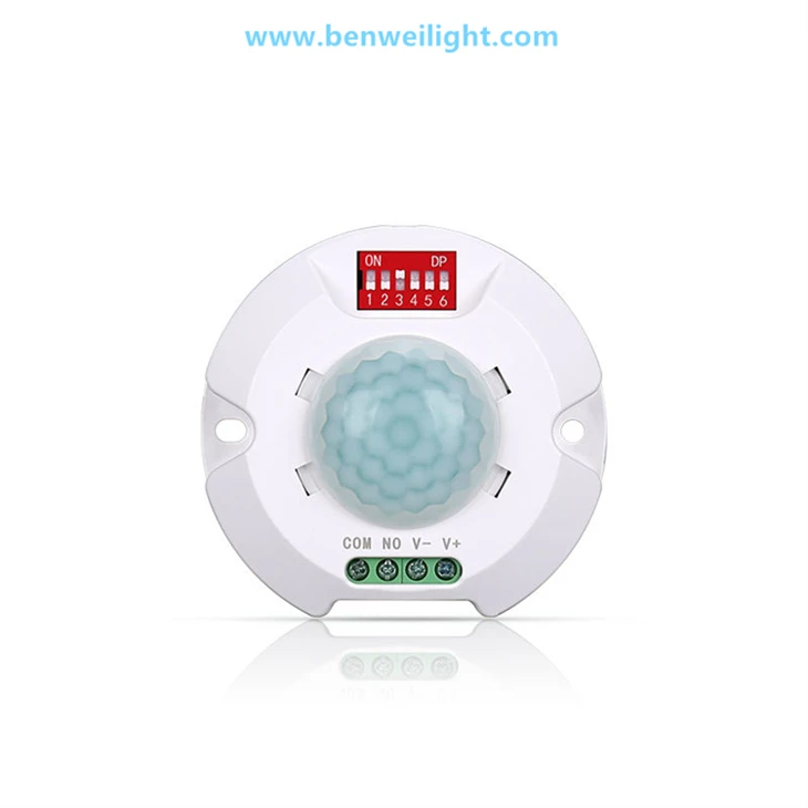 360 degre plafon PIR Mouvman Capteur, 9-24V, switch limyè