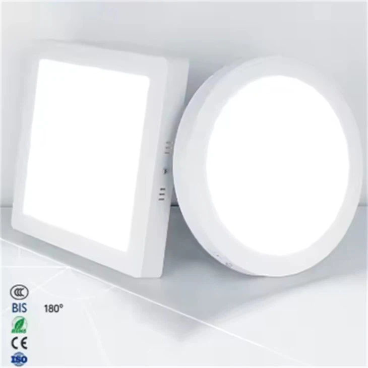 Led Round Flat Panel Limyè Plafon