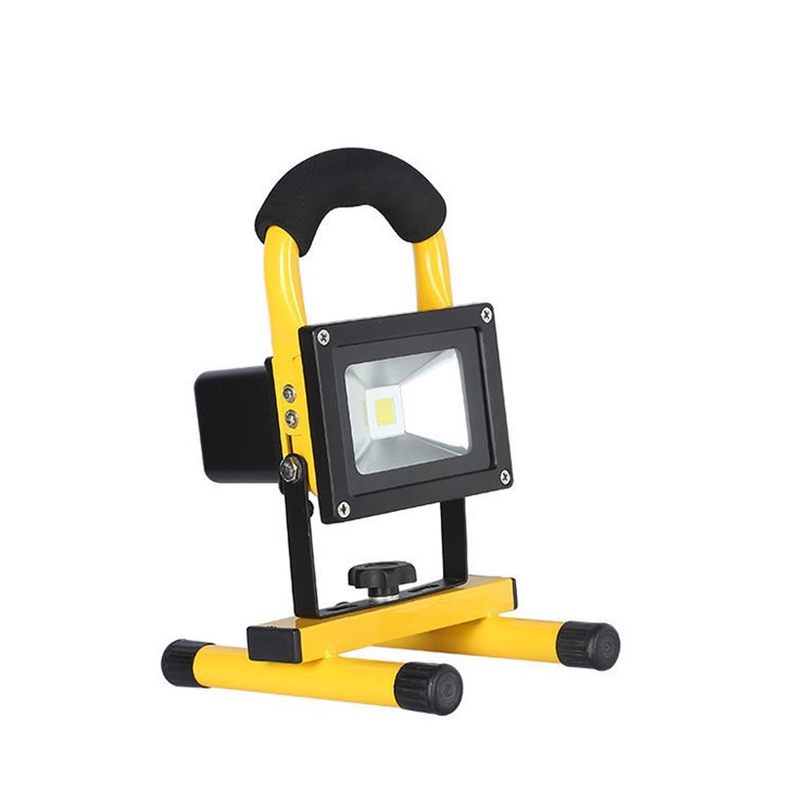Pòtab rechargeable aliminyòm batri ki ap dirije floodlights