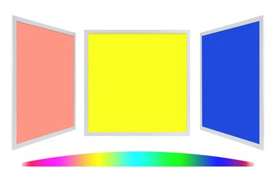 620x620 mm rgb rgbw dirije limyè panèl
