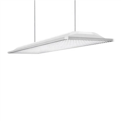 Schoolhouse Pa gen limyè ble UGR<16 Led Pendant Light