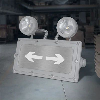 Eksplozyon-Prèv LED Twin Spot Exit Light