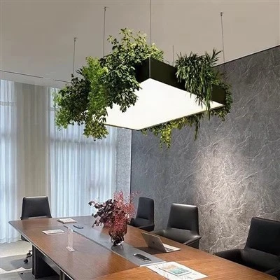 Ki ap dirije limyè plafon IP65 (kare).