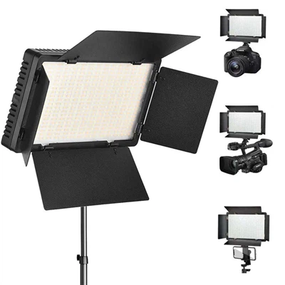 Dirije Limyè Fotografi - 60W/80W Flat Panel Fill Light Pou Studio & Live Streaming