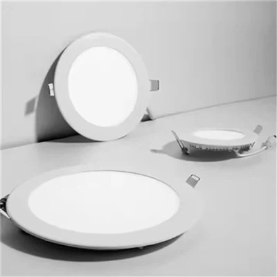 Round Plafon Ankastre dirije Limyè Panel 6W