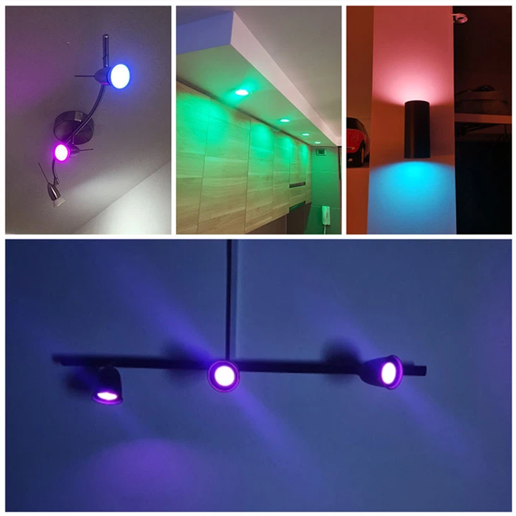 Smart Sensor RGB CW LED Bulbs: 5-9W, GU10/MR16, Voice/WiFi/Bluetooth Dimming price