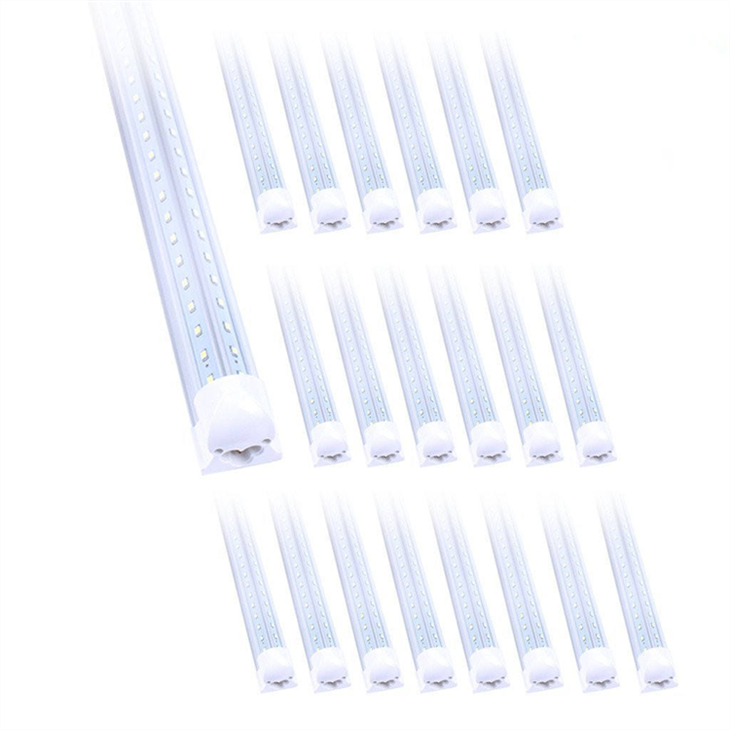 T8 V-Shape Integrated LED Tube Fixture｜270° Beam｜High Lumen factory